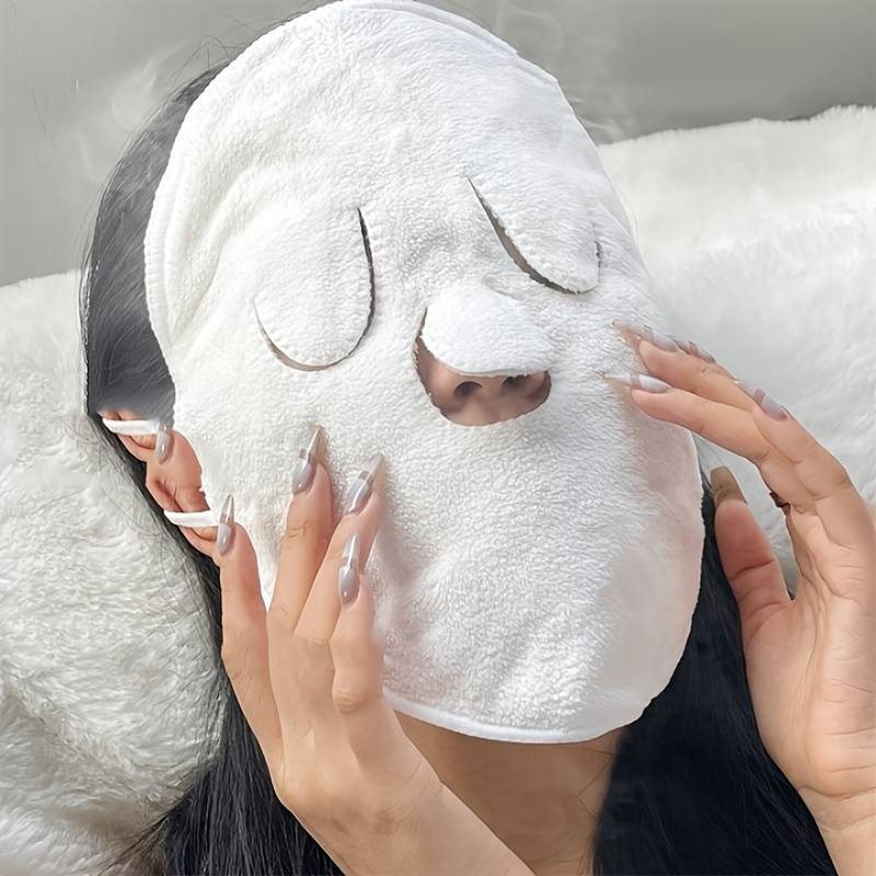 Hot Compress Face Towel Masks Reusable