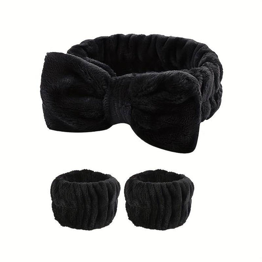 3pcs/set Face Wash Wristband Headband Set