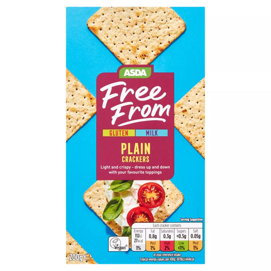 ASDA Free From Plain Crackers 200g