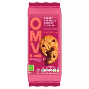 ASDA Plant Based OMV! Cherry Bakewell Chunky Cookies 180g