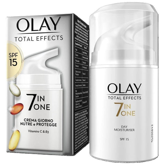 Olay Total Effects SPF 30, 7 in 1 Anti-Ageing Moisturiser, 50ml, Our Strongest SPF Protection