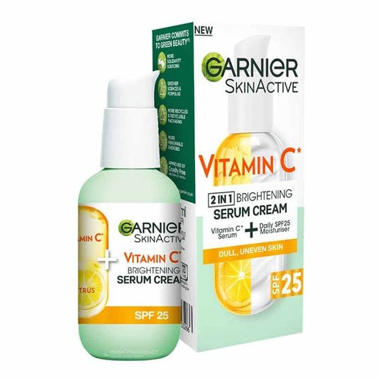 Garnier SkinActive Vitamin C 2in1 Brightening Serum Cream SPF 25 50ml