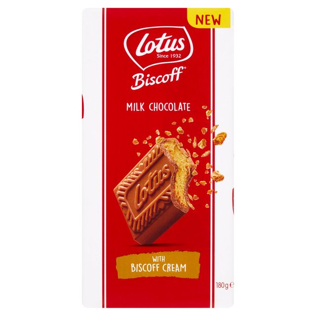 Lotus Biscoff Chocolate Bar With Biscoff Cream 180g