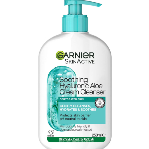 Garnier Skin Active – Hyaluronic Aloe Soothing Cream Cleanser 250ml