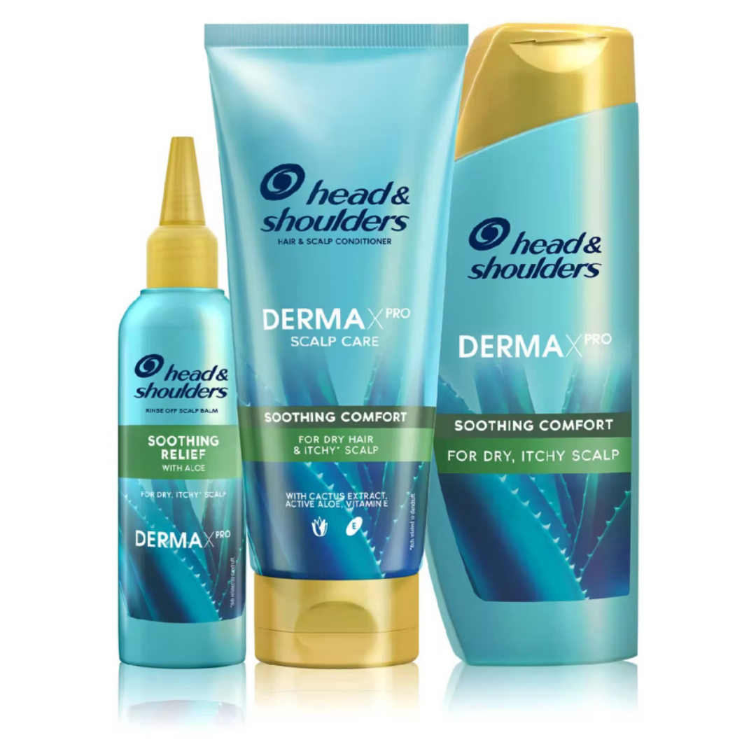 Head & Shoulders DERMAXPRO Soothing Anti Dandruff Dry Scalp Hair Bundle
