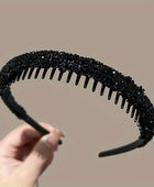 Shiny Rhinestone Headband with teethhead