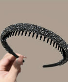 Shiny Rhinestone Headband with teethhead