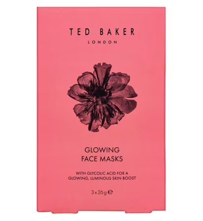 Ted Baker Peony & Camellia Glowing Face Masks 3 x 26g