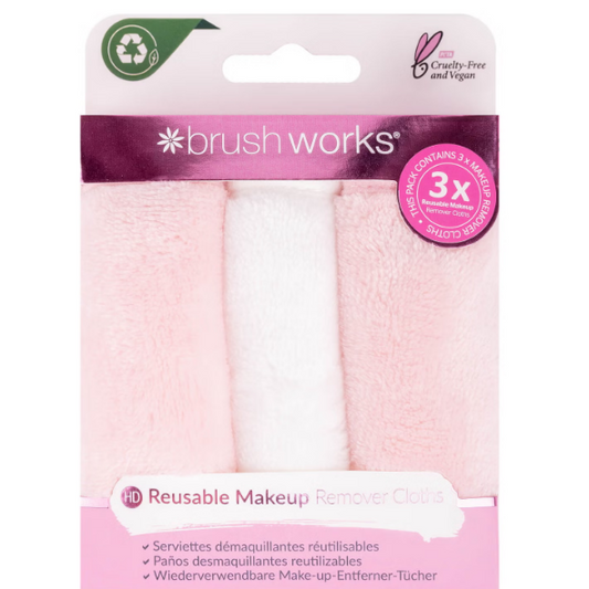 Brushworks Makeup Remover Cloths (3 Pack)