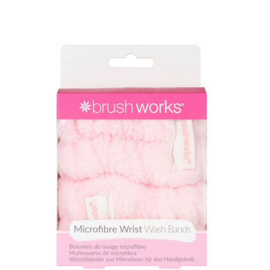 Brushworks Microfibre Wrist Wash Bands - 2 Pack