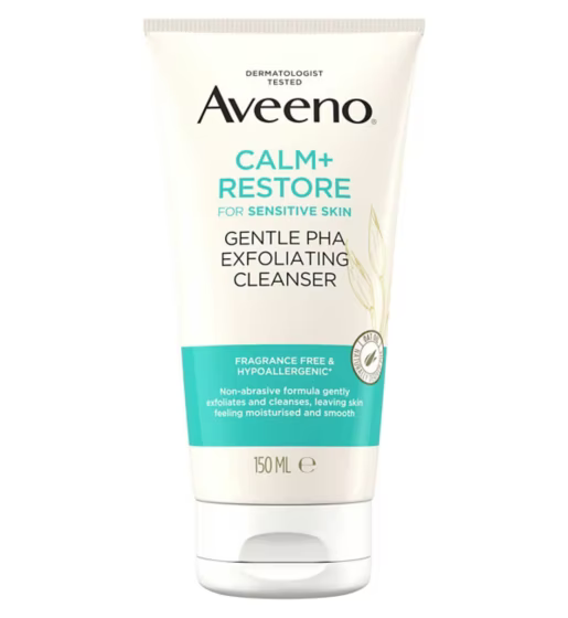 Aveeno Face CALM+RESTORE® Gentle PHA Exfoliating Cleanser 150ml