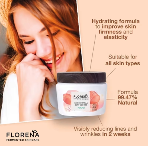 Florena Fermented Skincare Anti-Wrinkle Day Cream 50ml