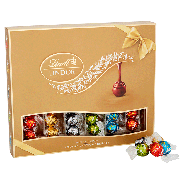 Lindt LINDOR Assorted Chocolate Truffles Gift Box 525g