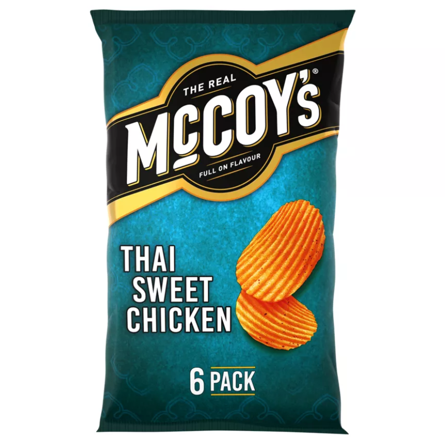 McCoy's Thai Sweet Chicken Multipack Crisps 6x25g