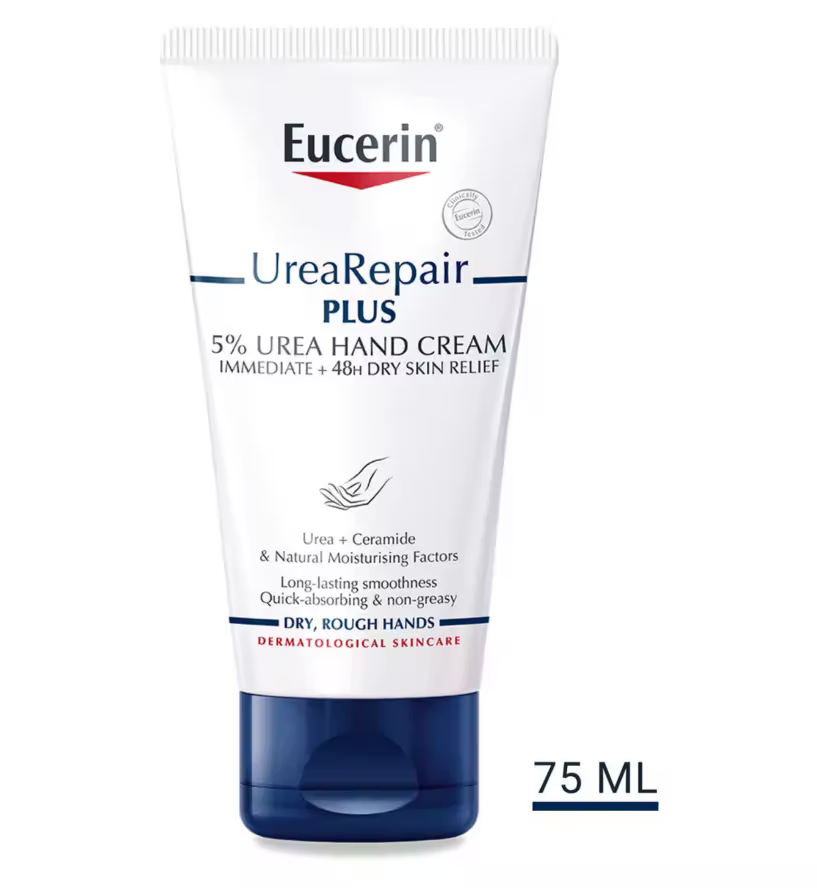 Eucerin Urea Repair 5% Immediate + 48H Relief Hand Cream for Dry Skin 75ml