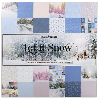 Let It Snow Design Pad: 12 x 12 Inches