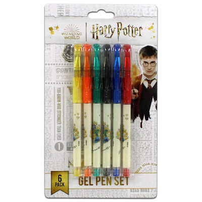 Harry Potter Hogwarts Gel Pens: Pack of 6