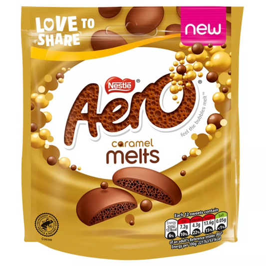 Aero Melts Caramel Chocolate Sharing Bag