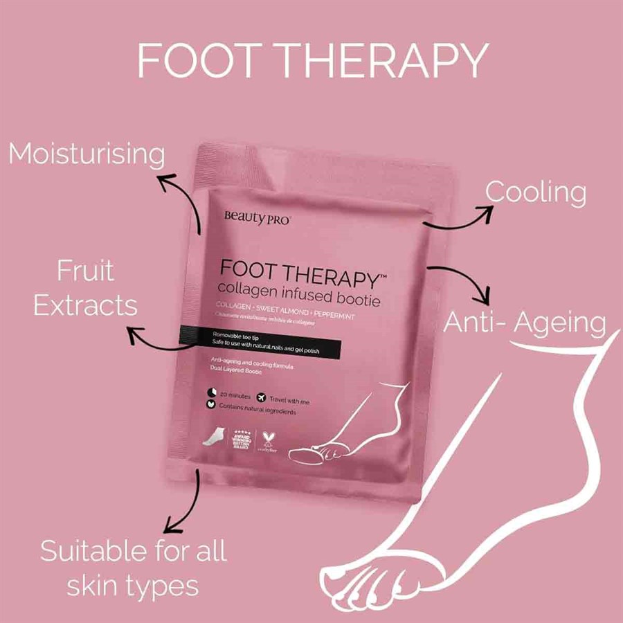 BeautyPro FOOT THERAPY Collagen Infused Bootie