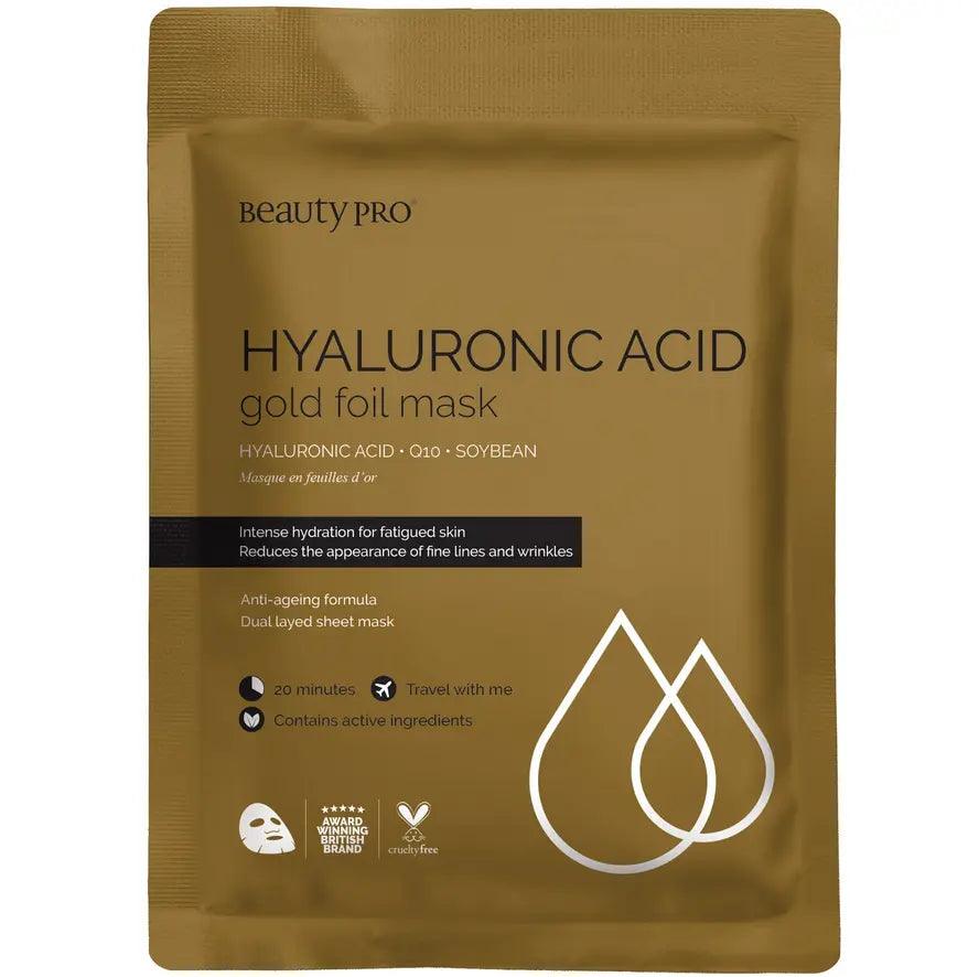 BeautyPro Hyaluronic Acid Gold Foil Mask 25ml