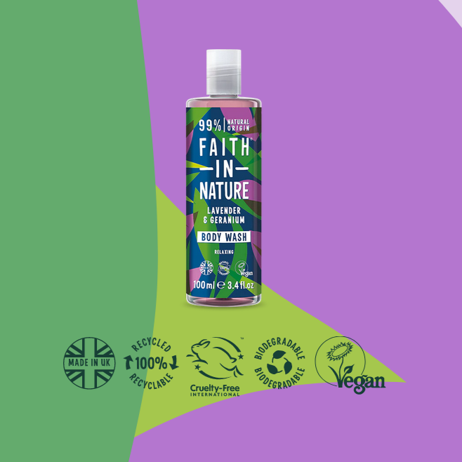 Faith in Nature Lavender & Geranium Body Wash 100ml