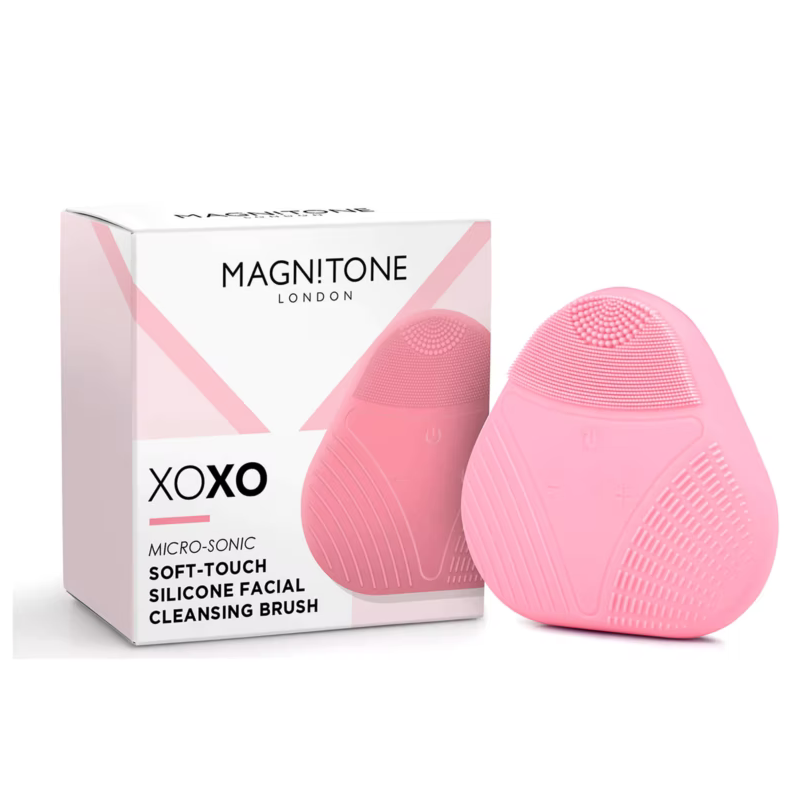 Magnitone XOXO SoftTouch Silicone Cleansing Brush Pink