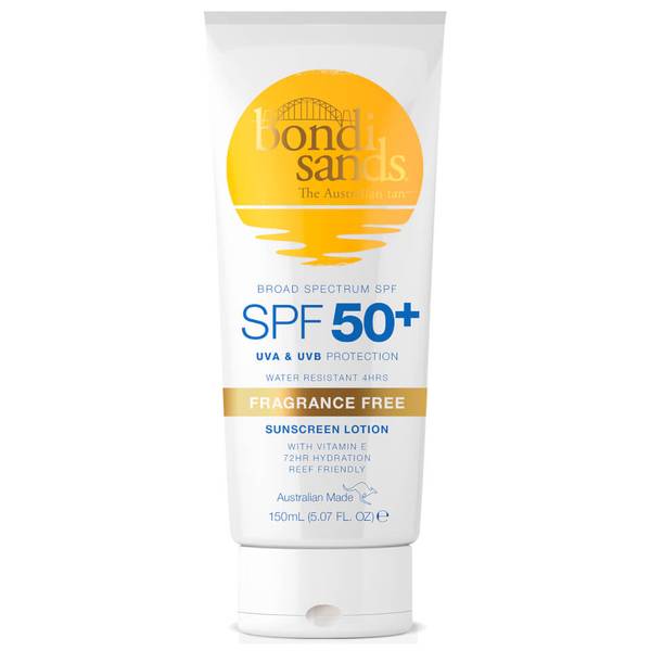 Bondi Sands Sunscreen Lotion SPF50+ Fragrance Free 150ml
